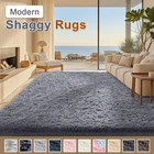 Fluffy Rugs Large Shaggy Rug Bedroom Living Room Anti Slip Soft Carpet Floor Mat