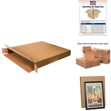 Box USA Moving Boxes 36L x 6W x 42H 5-Pack Side Loading Cardboard Box