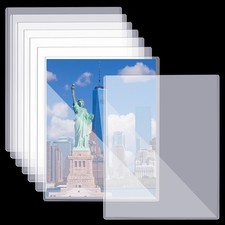 8 1/2" x 11" Rigid Print Protectors Clear Sheet 8ct 8 x 11",