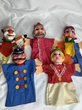 Vintage 1970s Mr. Rogers Neighborhood Hand Puppet Set Of 5 Puppets Teaching Play