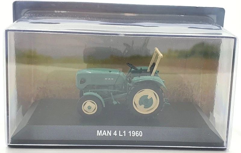 Hachette 1/43 Scale Model Tractor HL37 - 1960 MAN L1 - Green - Image 3 of 4