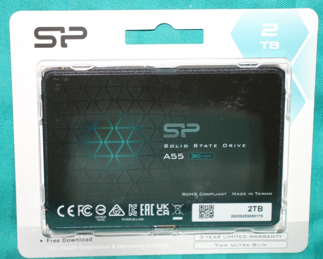 シリコンパワー 2TB SSD Silicon Power 2TB Storage Capacity Hard Drives (HDD, SSD & NAS