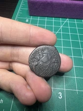 Maurice Tiberius Ae Follis 582-602 AD Antioch Mint 16th Regnal Year Byzantine.