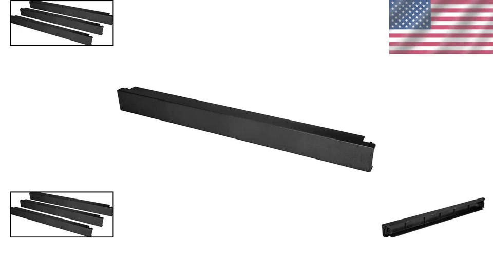 Professional Look Blank Rack Panels - 1U, Tool-less, Black - Image 2 of 4