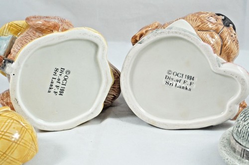 Vintage Sherlock Holmes Creamer and Watson Sugar Container Fitz & Floyd OCI 1994 - Picture 11 of 11