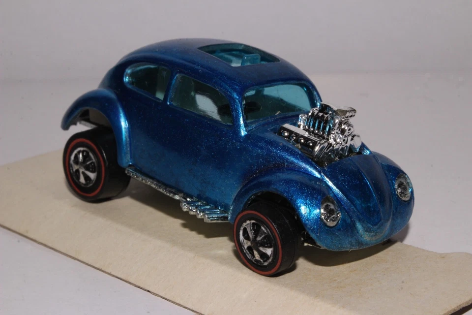 HOT WHEELS REDLINE CUSTOM VOLKSWAGEN, AZUL, HONG KONG, EXCELENTE, BLISTER PULL Foto 4 de 4