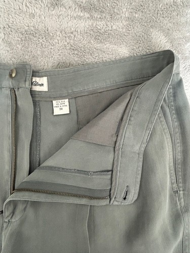 Arnold Palmer Men's Green 100% Silk Golf Shorts Sz 38 Pleated Front Pre-Owned - Picture 4 of 9