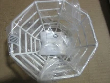 Safety Technology STI9604 White Coated Wire Cage for Ceiling Mount Sensors NEW!!