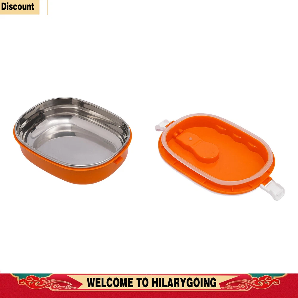 Lunch Box 0.9L/30.4oz Warmer Bento Box Portable Food Container Stainless Steel