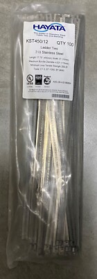 HAYATA KST450/12 316SS LADDER TYPE Cable Tie, 450mmX 12mm 100 Pc's Pkt