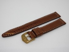 New Tag Heuer 14mm Brown Leather Strap Buckle