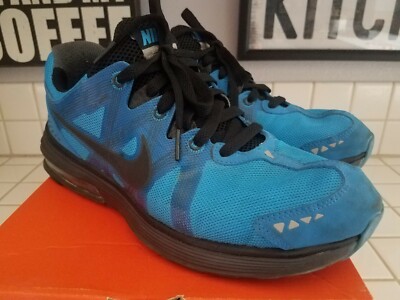 NIKE LUNARMX+ Photo Blue Black Running 415322 400 Size 9.5