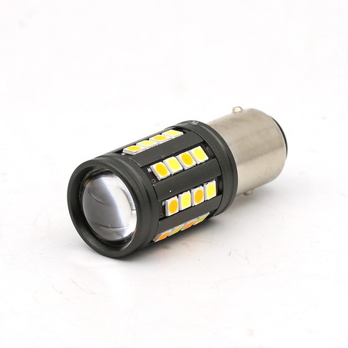 2x Error-Free 1157 Switchback White/Amber 40-LED Turn Signal Parking Light Bulbs - Picture 4 of 11