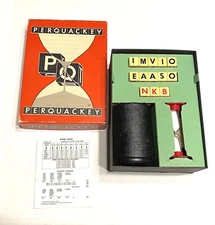 Perquackey Vintage 1956 Tabletop Game Lakeside Toys Complete Dice Word Game