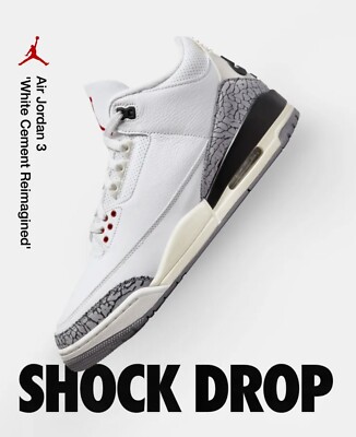 Size 15 - Jordan 3 White Cement Reimagined 2023 | eBay