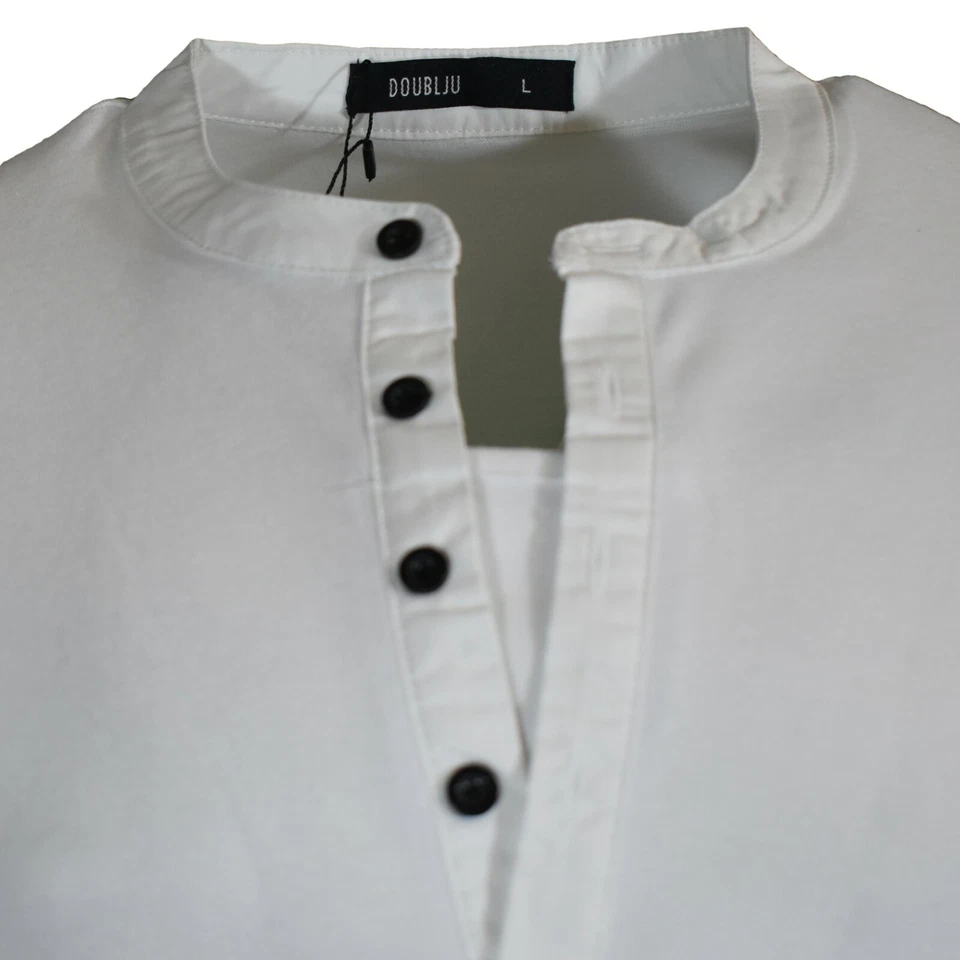 Camisas de manga corta Henley con botones para hombre - talla grande solamente - 100 % algodón - nuevas con etiquetas Foto 3 de 4