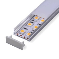 Alupona 2m Alu Profil CARDA für LED Streifen Aluminium Schiene Aluprofil Leiste