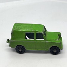 Vintage 1960s Tootsie Toy Metal Land Rover Green Die Cast Car Made in USA