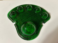 Rare Green Glass Lens W Jewels Seco Wig Wag Tail Lamp Vintage Auto Truck Light