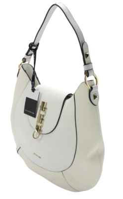 CROMIA Frida Bag Women's ONE SIZE Leather Semi Circle Single Handle White