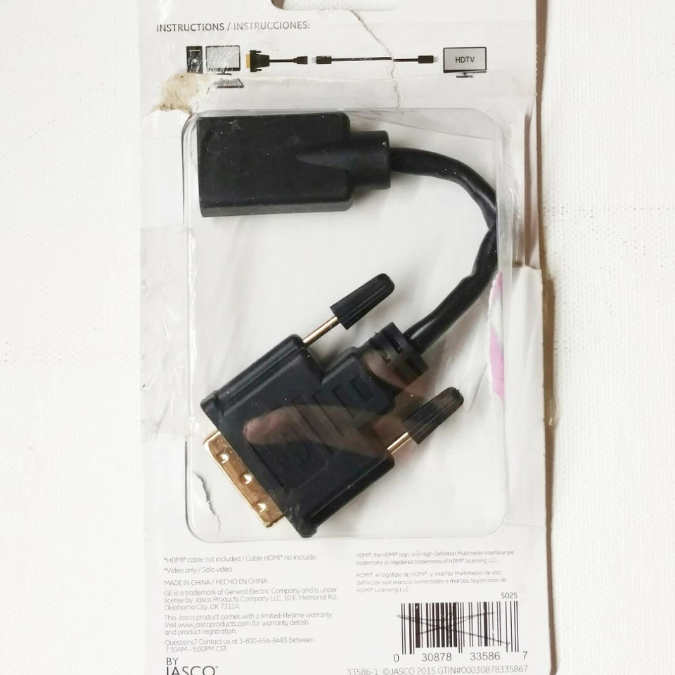DVI to HDMI Adapter General Electric Full HD 1080P - Image 3 of 4