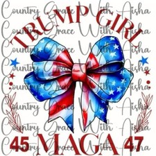 Sublimation Transfer Trump Girl Maga Ready to Press Paper Ink Heat Transfer