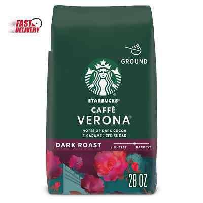 Ground Coffee, Dark Roast Coffee, Caffè Verona, 100% Arabica, 1 Bag (28 Oz)