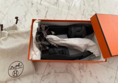 Hermes Chaine d'Ancre Aloha Heel Sandals Mules Pumps Shoes Women