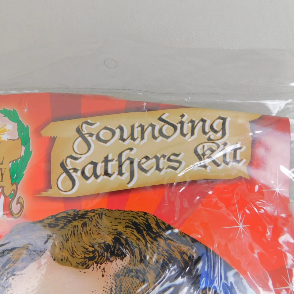 Kit de disfraz de héroes coloniales en la historia de los padres fundadores peluca y jabot #6450 Foto 4 de 4