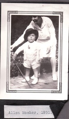 VINTAGE PHOTOGRAPH BABY BOY'S FASHION LONG BEACH SANTA BARBARA CALIFORNIA PHOTO