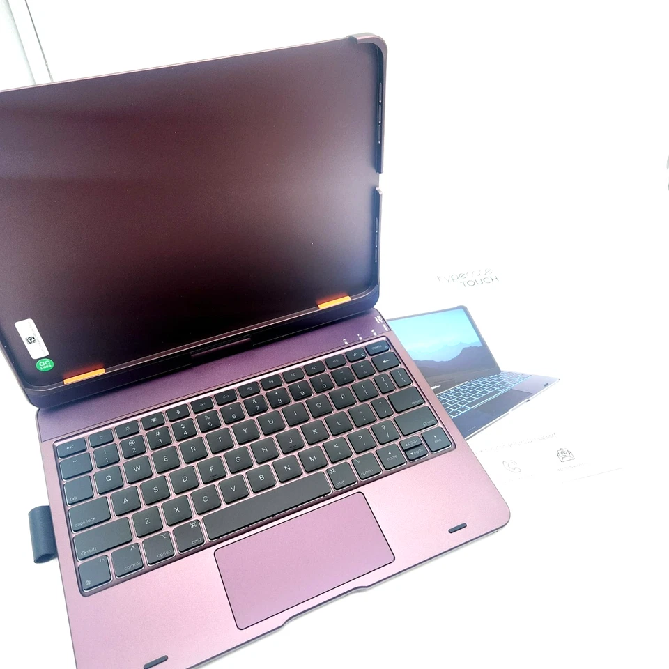 iPad Pro/Air 11" Keyboard Case w/ Trackpad, Backlit, 360° Rotating Cover Violet - Image 3 of 4