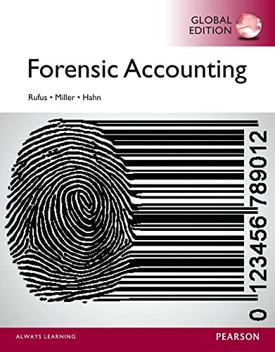 Forensic Accounting, Global Edition. Hahn, Rufus, Miller 9781292059372 New**