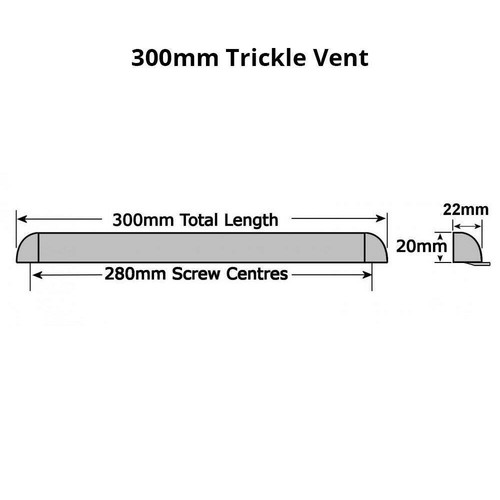 Premium Trickle Slot Vent for uPVC Double Glazing Window - Reduces Condensation - Picture 3 of 14