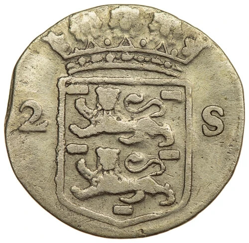 Netherlands / West-Friesland (Dutch Republic) - 2 Stuivers 1718 - Picture 3 of 3