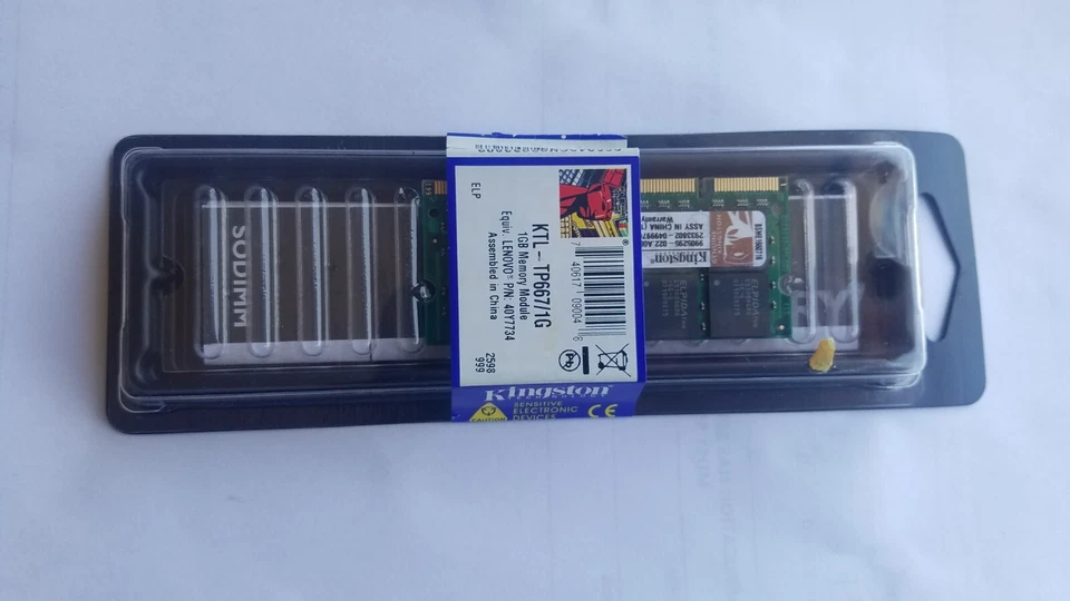 Kingston KTL-TP667/1G 1GB PC2-5300 SO-DIMM 667MHz DDR2 Laptop Memory Sealed NEW - Image 2 of 4