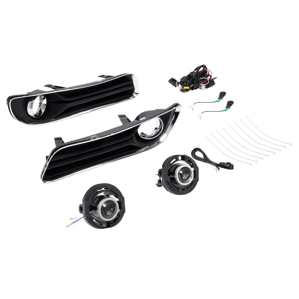 Luces antiniebla LED para parachoques proyector Chrysler 300 11-14 con bisel + interruptor Foto 3 de 4