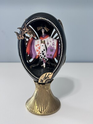 FRANKLIN MINT MADAME BUTTERFLY EGG MUSIC BOX FIGURINE