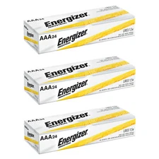 72 Energizer Industrial AAA Alkaline Batteries (EN92, LR03, triple A)