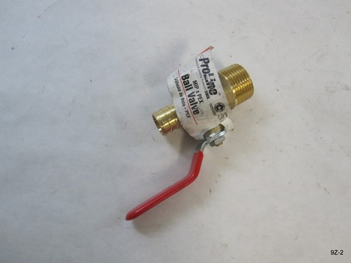 2 Pack Proline Iron Pipe Ball Valves MIP x PEX 3/4" - Picture 3 of 6