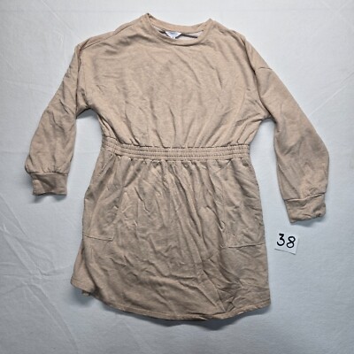 beige sweatshirt dress Sequin Pleated Sweatshirt Dress | Sweater Dress main image 1