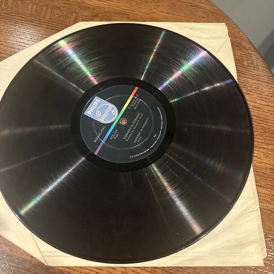 John F. Kennedy Kennedy in Germany Philips PC 210 Mono 12 pg. booklet Mint Vinyl - Image 4 of 4