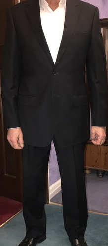 Plain Navy M\u0026S Mens Suit Autograph By 