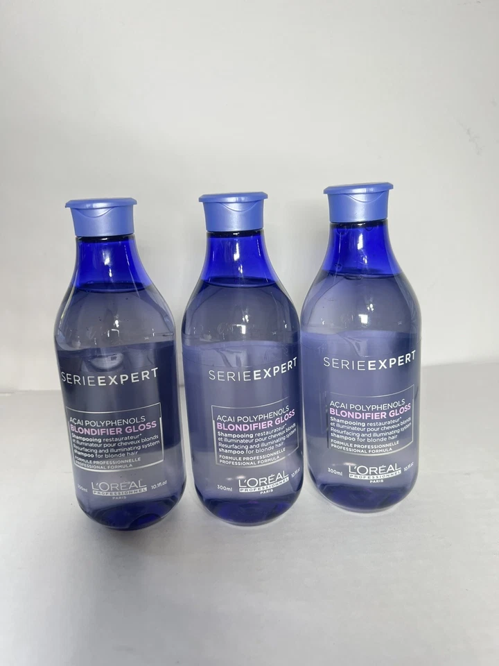 New Lot x 3 L'Oreal Professionnel Series Expert Blondifier Shampoo Gloss 10.1 oz - Image 2 of 4
