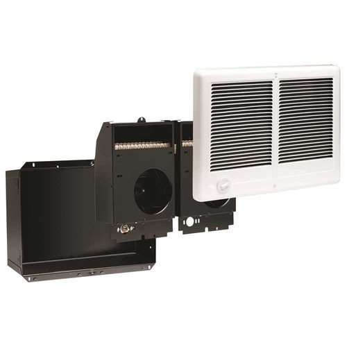 Com-Pak Twin 4,000-Watt 240-Volt Fan-Forced In-Wall Electric Heater in White - Picture 4 of 5