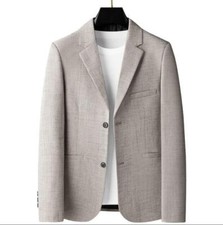 New Men Casual Blazer Two Button Suit Formal Business Jacket Slim Coat Tops Gift