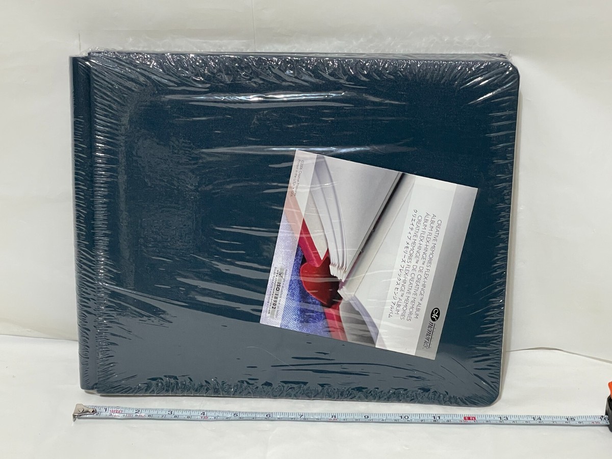 クリエイティブメモリーズ Creative Memories Flex Hinge Scrapbook Album BLUE ISO 18902 NEW