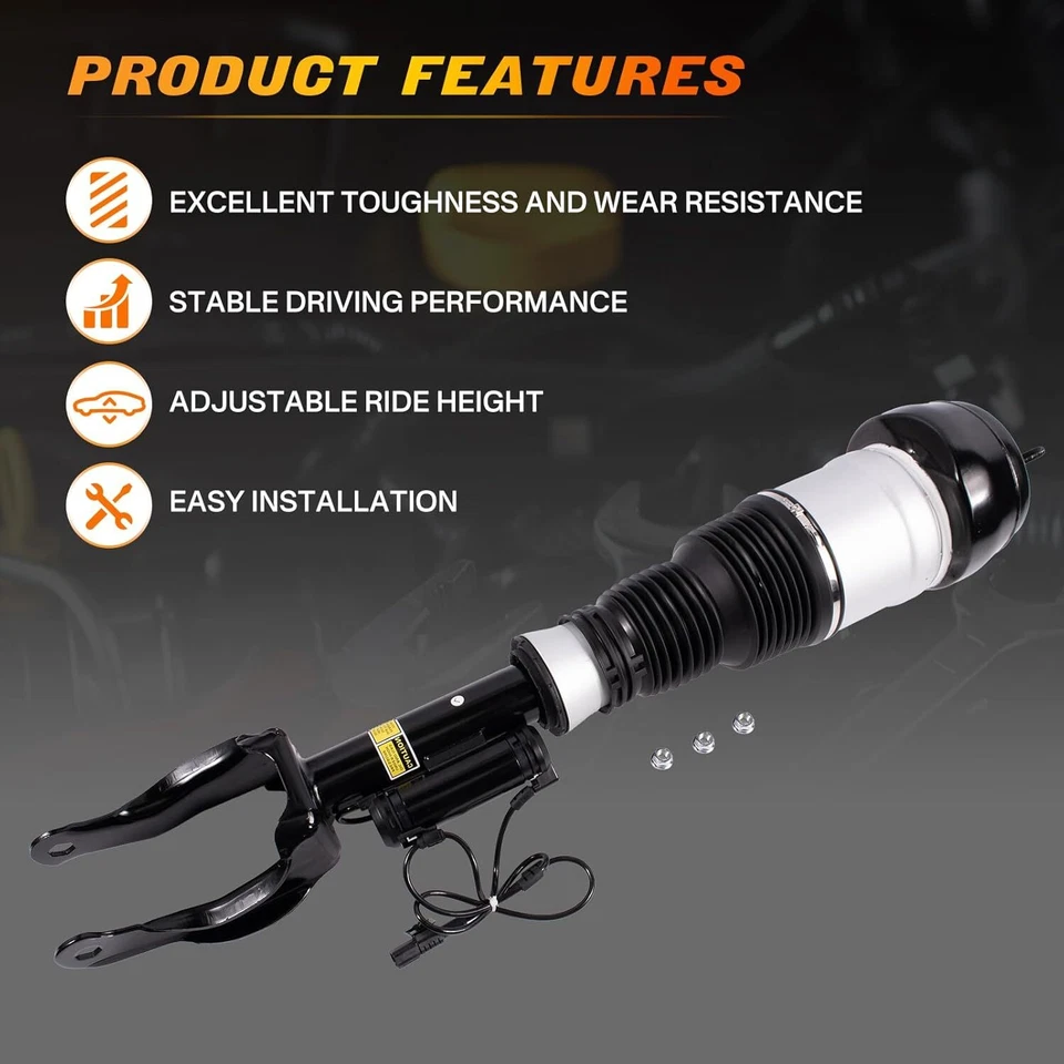 Pair Front Air Suspension Shock Struts w/ADS For Mercedes W166 X166 GL450 GLS550 - Image 4 of 4