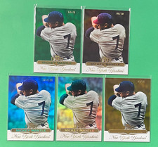 LOT OF (5) MICKEY MANTLE 2011 TOPPS TRIBUTE BASE BLUE GREEN GOLD BLACK YANKEES