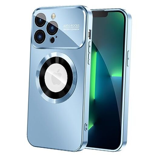 Magnetic for iPhone 13 Pro Case, Compatible with MagSafe, Built-in Sierra Blue