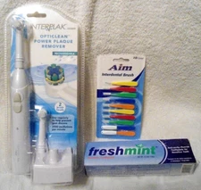 Oral Hygiene Kit: Electric Toothbrush Plaque Remover, Interdental Brushes, Paste
